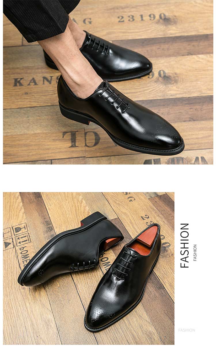 Neue rote Sohle Brogue Schuhe Herren Schwarz Business Herren Formelle Schuhe Schnürung Runde Zehen Frühling/Herbst