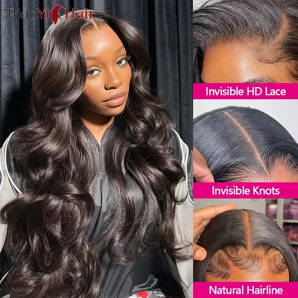 Body Wave 13x6 13X4 HD Lace Frontal Brazilian Human Hair Preplucked 4x4 5x5 Transparent Lace 2x6 Hd Lace Closure Human Hair