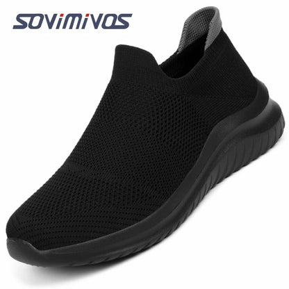 Outdoor Super Light Men Sneakers Fashion Breathable Running Sport Shoes Quality Slip-on Unisex Athletic Footwear  Hot Sale