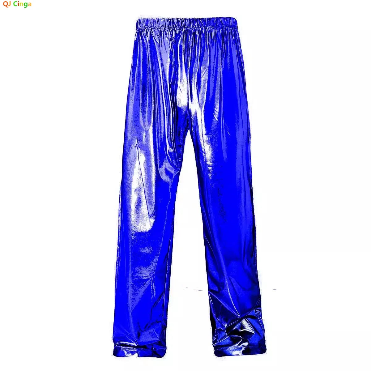 2026 New Men Green Shiny Trousers, Fashion Casual Pants, Gold, Red, Blue, Silver Available, Size S,M,L,XL,XXL,3XL
