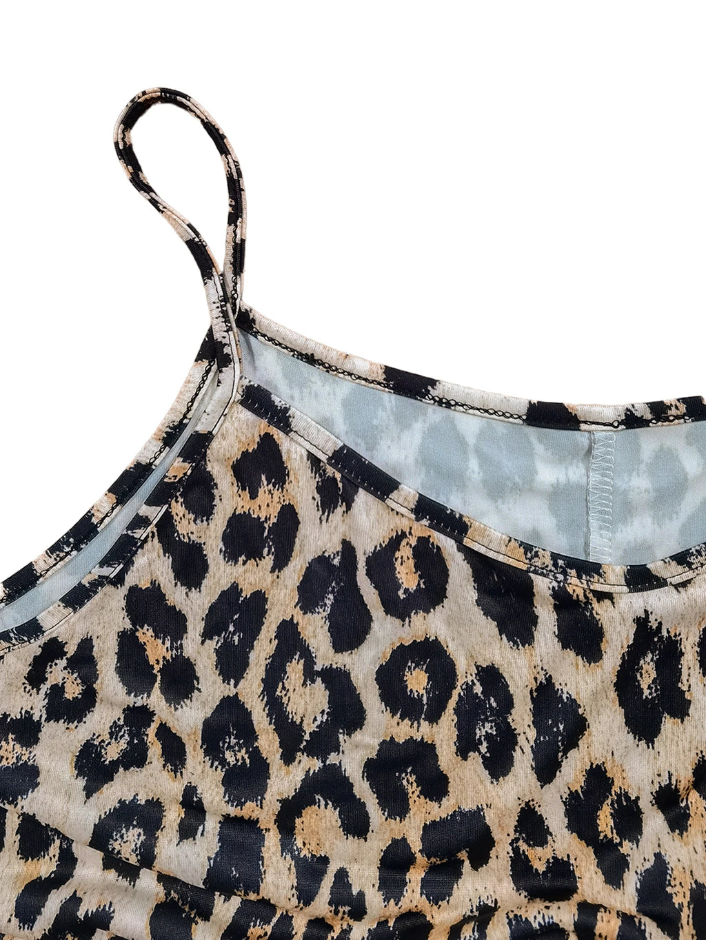 Plus Size Leopard Print Spaghetti Strap Maxi Dress,  Casual Beach & Vacation Wear, Trend Summer Fashion for Women