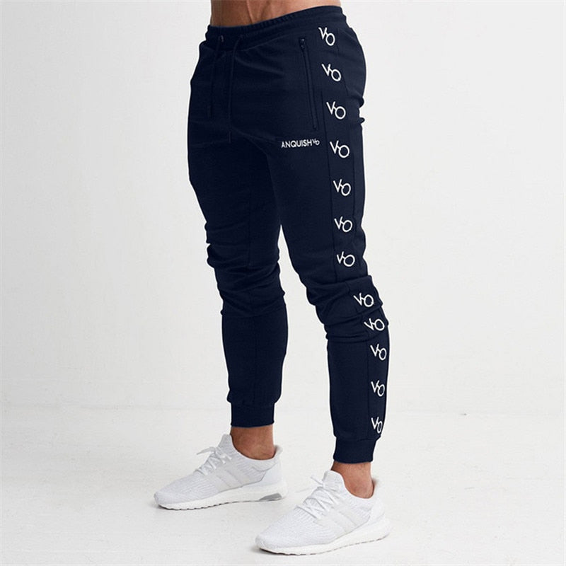 New Mens Brand Casual Skinny Pants Joggers Sweatpants Fitness Workout Track Pants Male Fashion Cotton Trousers Sports Bottom