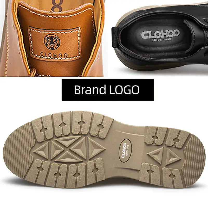CLOHOO Handgemachte Herren Business Casual Schuhe Bequeme Klassische Schnürschuhe Arbeitsschuhe Modische Hochzeits-Herrenschuhe