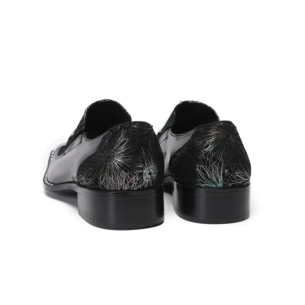 luxury mens shoes designer like snake pattern Dress shoes man Gentleman Slip On Oxfords genuine leather shoes for men Fashion
