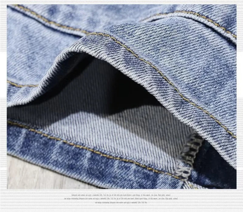 2025 Mens Distressed Denim Shorts Summer Washed Ripped Patchwork Paint Splatter Slim Fit Five Inch Jeans Y2K Vintage Hip Hop Fas