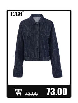 [EAM] Loose Fit Black Pu Leather Mesh Elegant Jacket New Lapel Long Sleeve Women Coat Fashion Tide Spring Autumn  17A8517