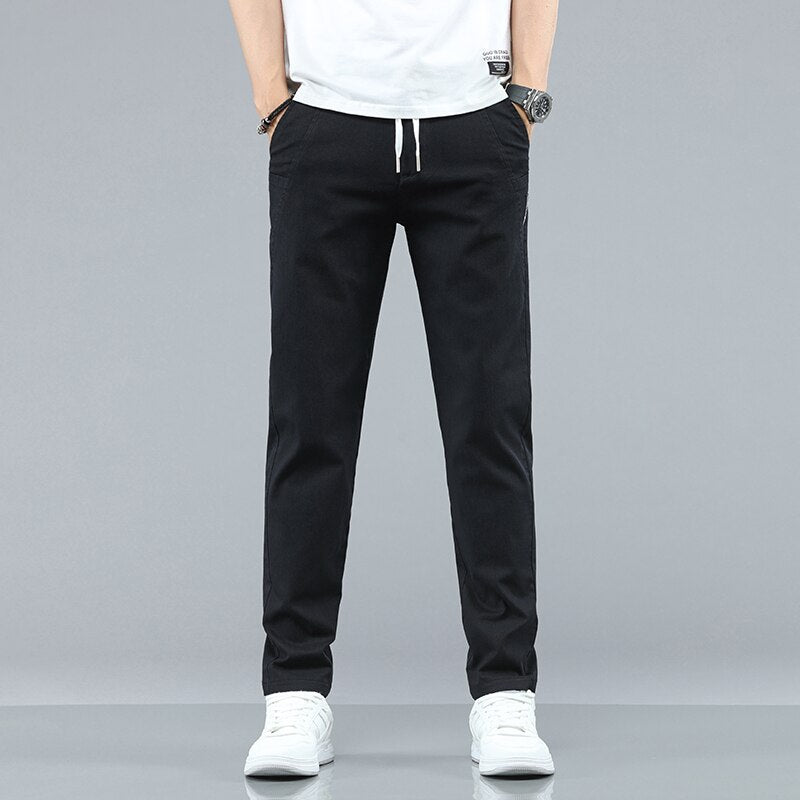 KUBRO 2023 Chic New Summer Explosion Casual Trousers Men Breathable Thin Pockets Large Capacity Wear Scratch Resistant Wrinkle