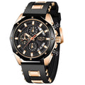 LIGE Casual Sport Men Watch Luxury Quartz Men Watches Military Silicagel Wristwatch Fashion Waterproof Chronograph Watch for Men