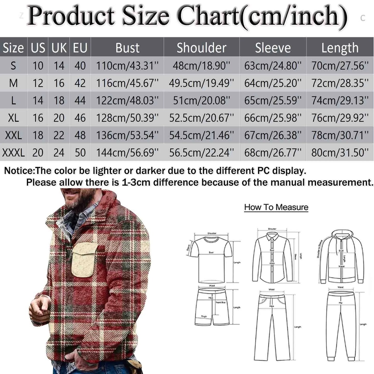 Men Hooded Sweatshirt Plaid Print Thicken Warm Pullover Hoodies Loose Casual Sweatshirt Winter 2024 Streetwear Clothes For Men