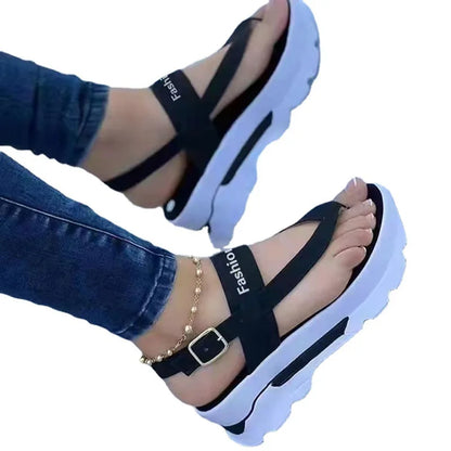 New Platform Women Sandals For Summer Wedges Shoes Women Platform Heels Sandalias Mujer Luxury Summer Flip Flops
