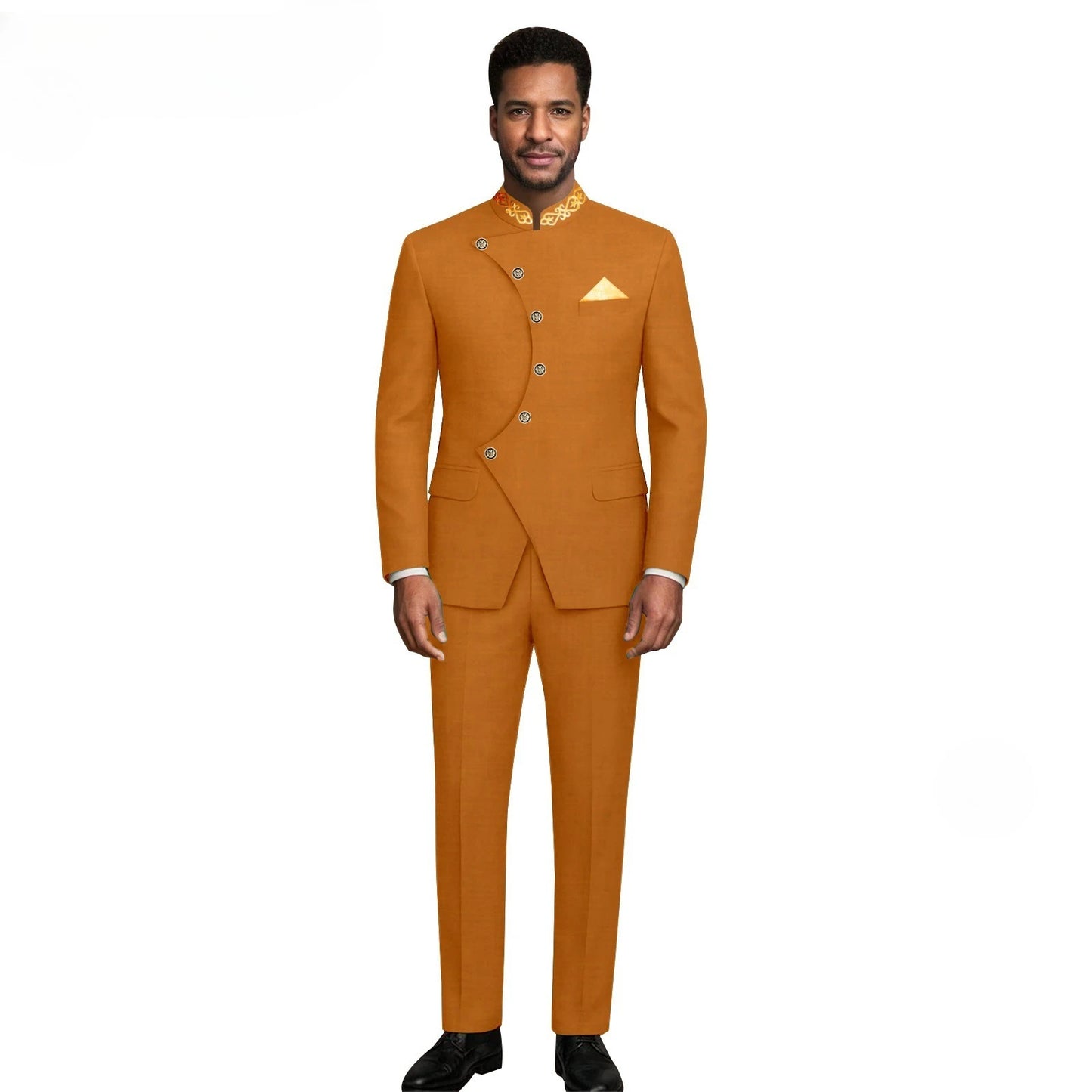 (Jacket +Pants) 2026 New Luxury Elegant Men's Suits 2 Piece Set Fashion Korean Casual Slim Fit Social Groom Wedding Tuxedo