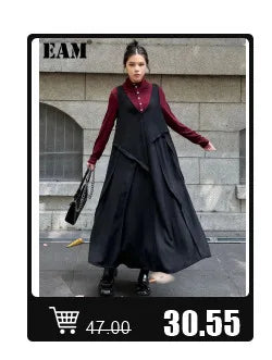 [EAM] Loose Fit Black Pu Leather Mesh Elegant Jacket New Lapel Long Sleeve Women Coat Fashion Tide Spring Autumn  17A8517