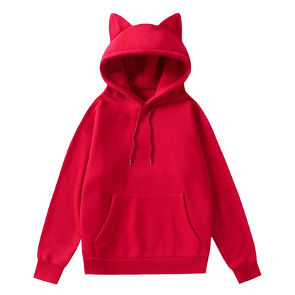 New Winter Men's Hoodie Sweater Pullover South Korea Fashion Men's Cat Ears Cute Japanese Top Personality Sweatshirt Women