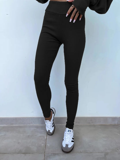 Spring summer  new Shirt  casual loose-fitting sweater tight pants 2 piece suit sets for women 2 pieces trousers sets