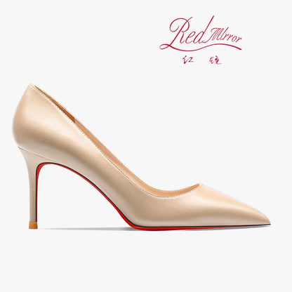 Shoes For Women  Trend Leather Luxury Red Bottoms High Heels 12cm Pointed Toe Stiletto Pumps Comfortable Party Wedding Shoes