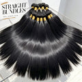 Real Human Hair Bone Straight Bundles 30 40 Inches Raw Hair 1 3 4 Bundles Brazilian Hair Weave Extensions For Black Women