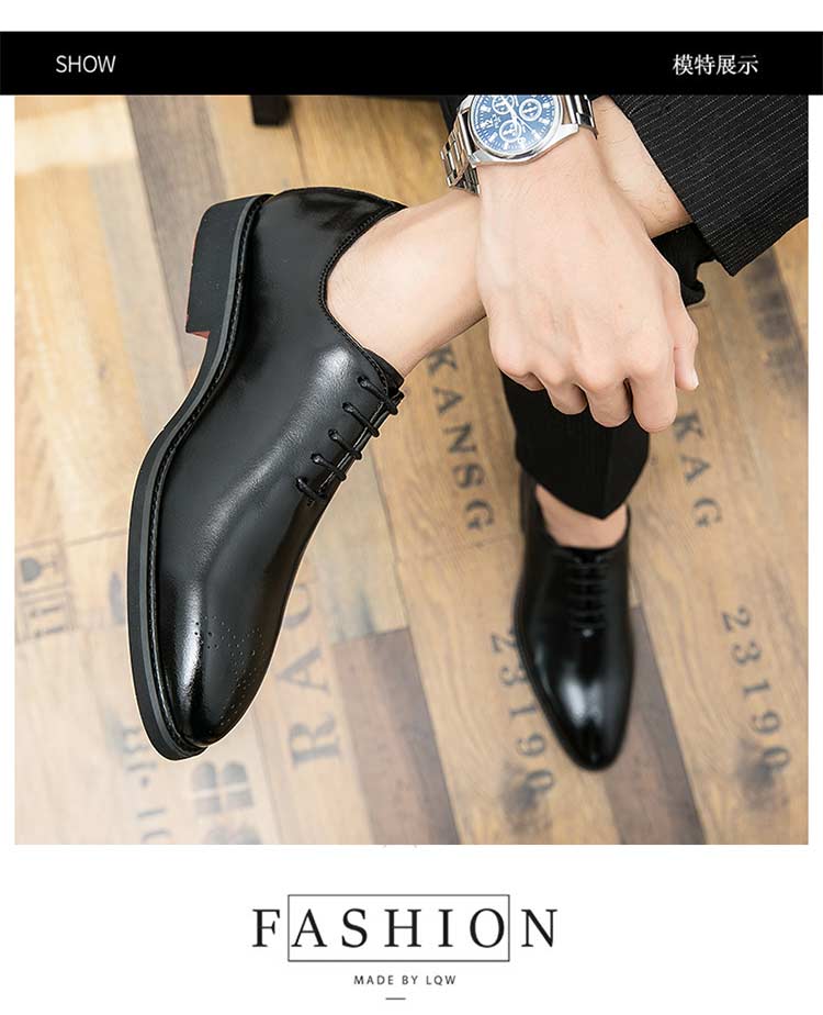 Neue rote Sohle Brogue Schuhe Herren Schwarz Business Herren Formelle Schuhe Schnürung Runde Zehen Frühling/Herbst