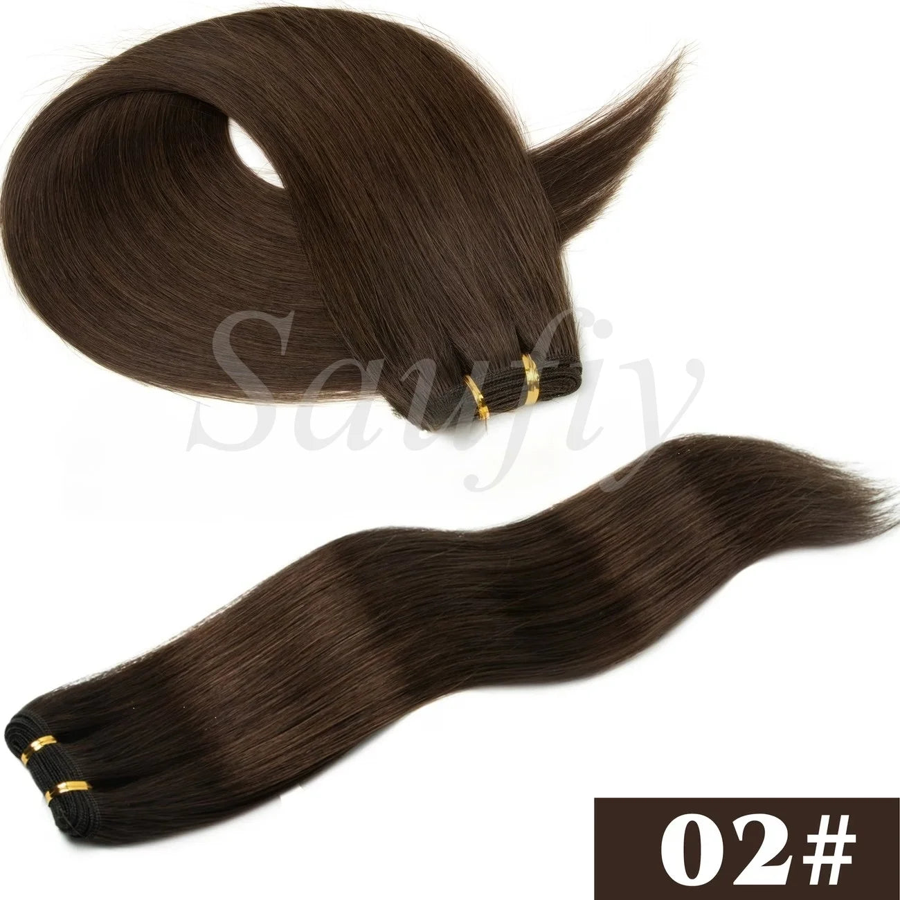 Highlights Braune Echthaar Tressen Extensions Menschliches Haar Weaves Bündel Nähen In Tressen Extensions Natürliches Schwarz Blond Braun Double Drawn Echthaar Tresse für Frauen 50g/Pack