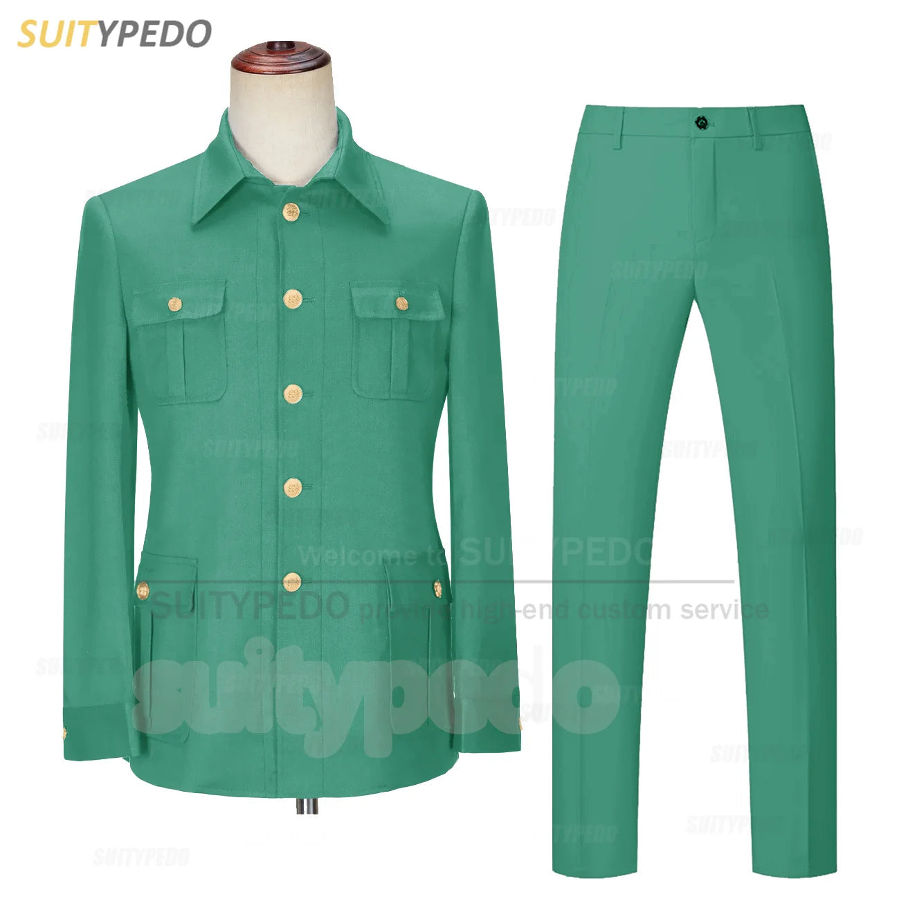 Smart Casual Suit Set For Men Wedding Banquet Grooms Elegant Outfits Formal Party Tailor-made Slim Fit Blazer Pants 2 Pieces