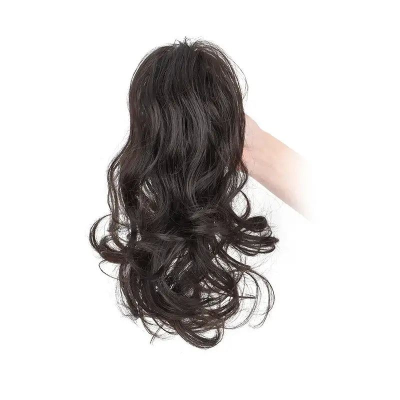 Synthetic 12Inch Ponytail Claw Clip Ponytail Extensions Short Curly Ponytail Ladies Black Brown Blonde Hair Clip for Women