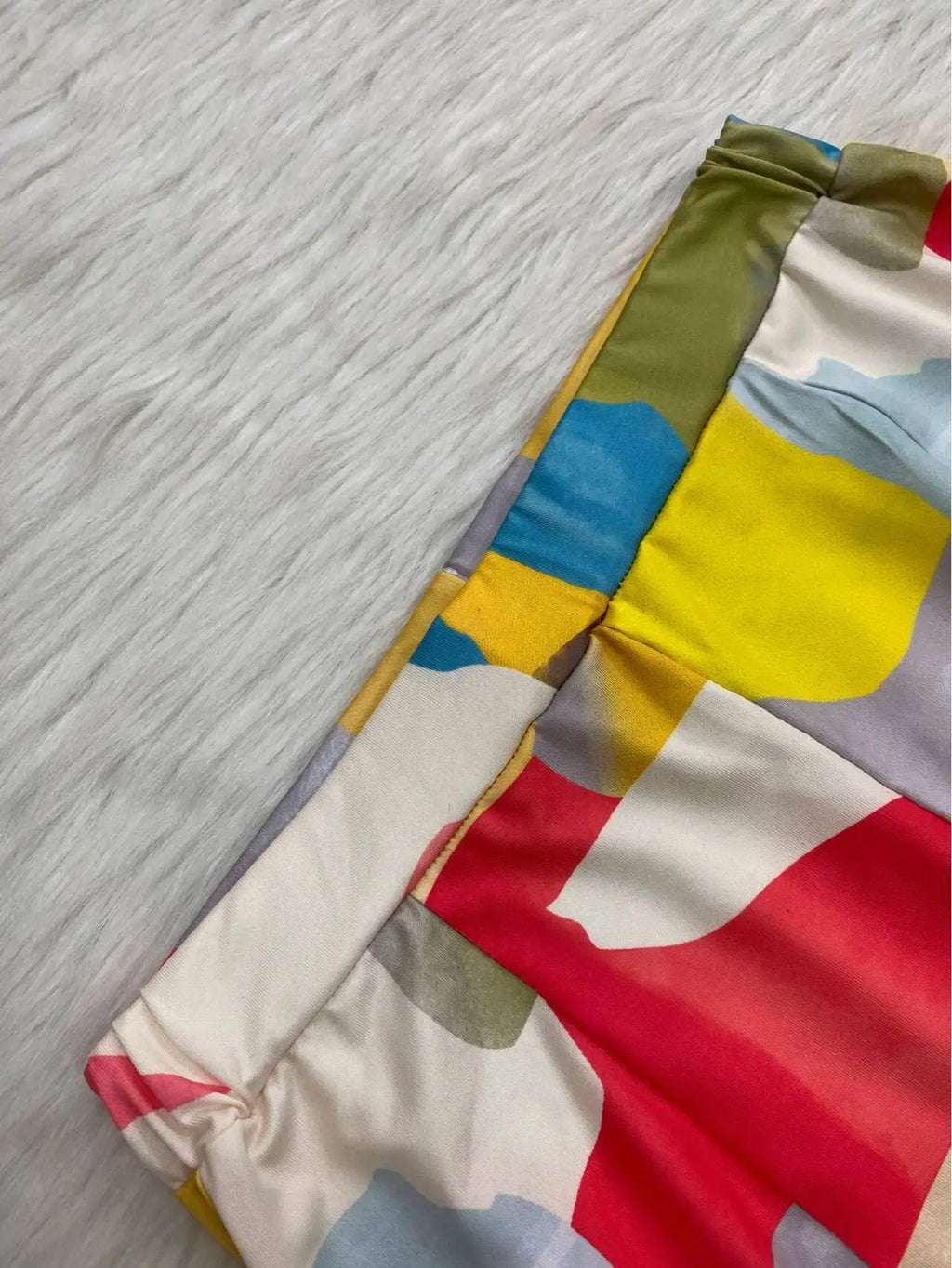 2115European and American women's fashion slim sexy ruffled mesh patchwork printed pants