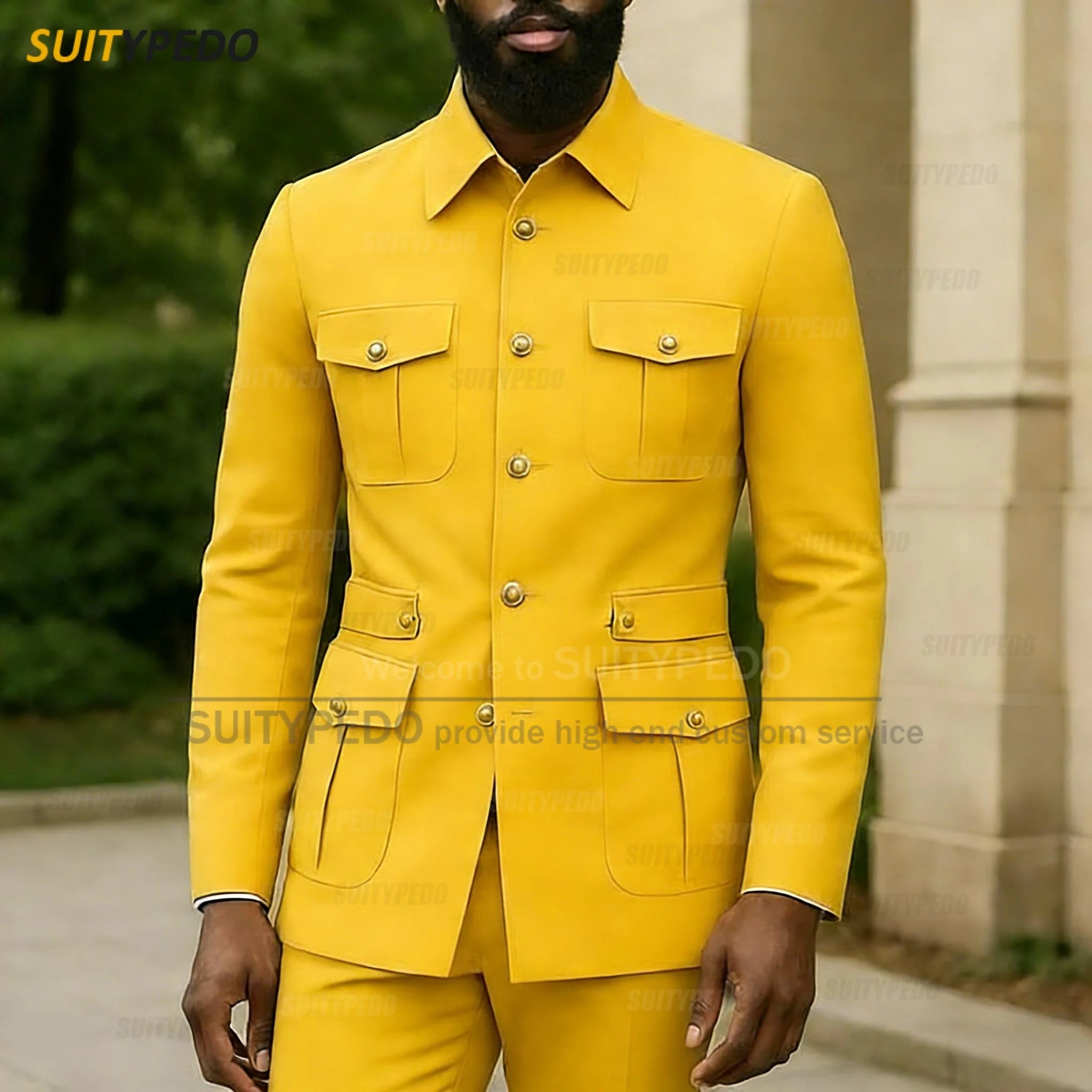 Latest Business Single Breasted Suit Sets For Men Brief Solid Prom Daily Suit Attire Smart Casual Texudos Formal  Evening Gowns