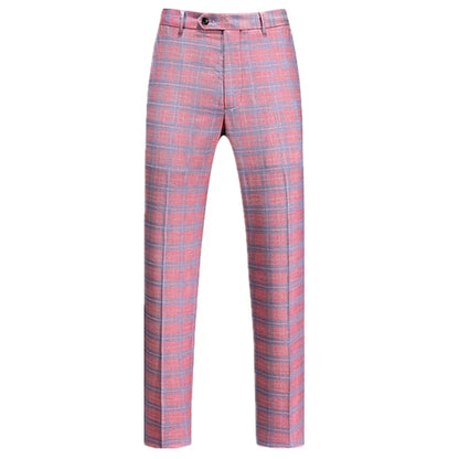 New Autumn Men's Asian Size Slim Fit Suit Pants, Black White Plaid Pant, Red Blue Vertical Striped Trousers. M-5XL 6XL