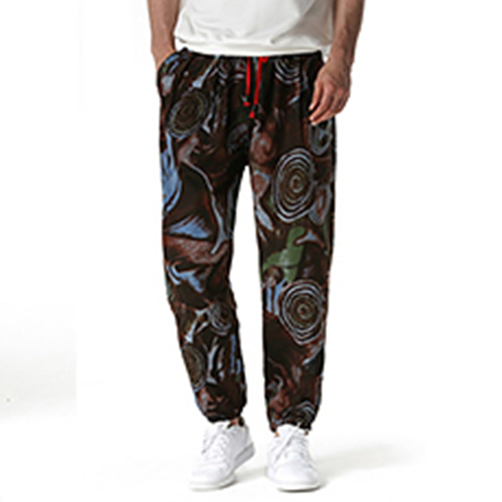 Pantaloni din bumbac, in, pentru bărbați, modă, talie mijlocie, bărbați, casual, hip hop, largi, turism, mărimi mari, îmbrăcăminte de vară, îmbrăcăminte de stradă