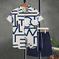 Hawaiian Vacation Suits Men's Summer Lapel Short Sleeve Shirt Shorts 2-piece Sets Fashion Streetwear Male 3D Print Casual Outfit