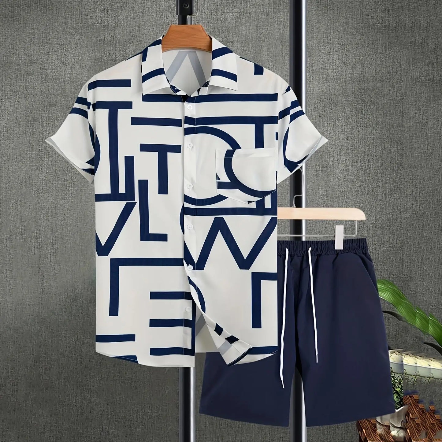 Hawaiian Vacation Suits Men's Summer Lapel Short Sleeve Shirt Shorts 2-piece Sets Fashion Streetwear Male 3D Print Casual Outfit