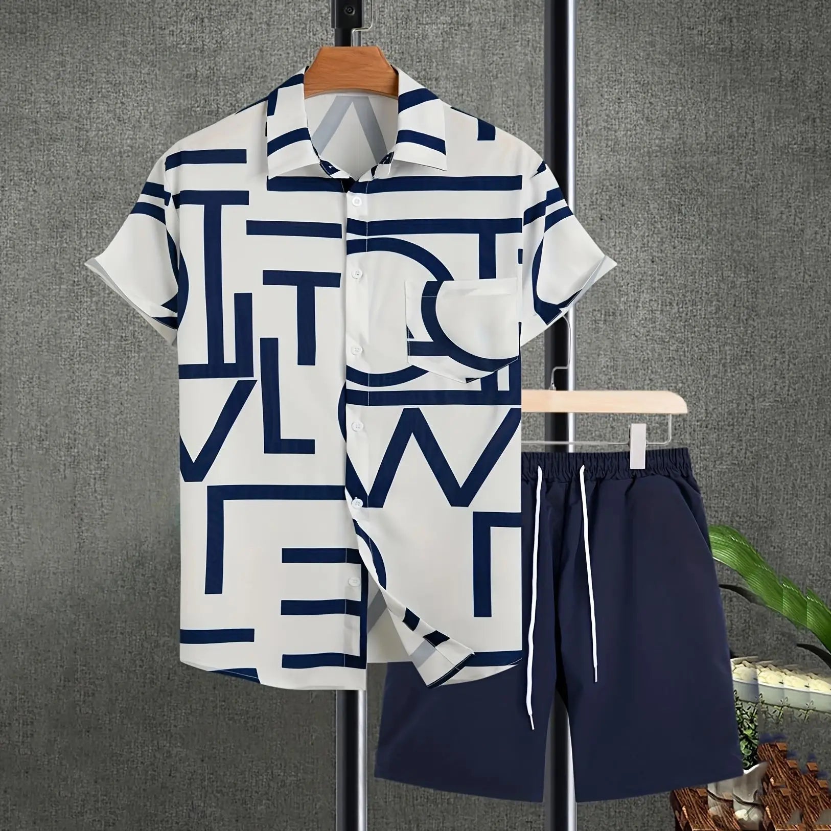 Hawaiian Vacation Suits Men's Summer Lapel Short Sleeve Shirt Shorts 2-piece Sets Fashion Streetwear Male 3D Print Casual Outfit