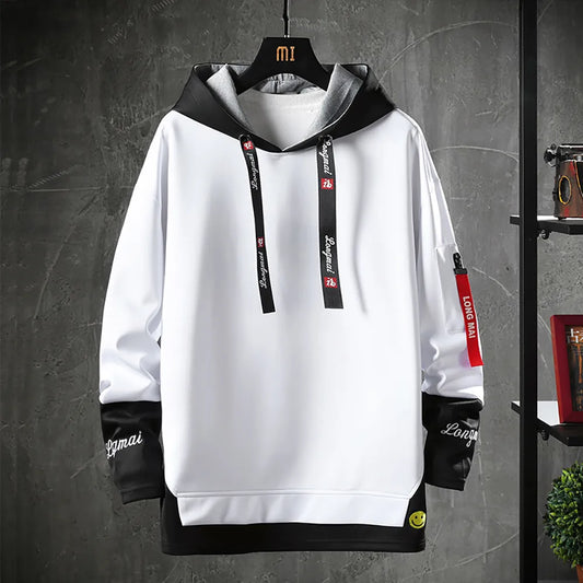 Men's Hoodies Luxury Sweatshirts Casual Sport Hoodie Fake Two Piece Pullover Long Sleeve Embroidery Tops