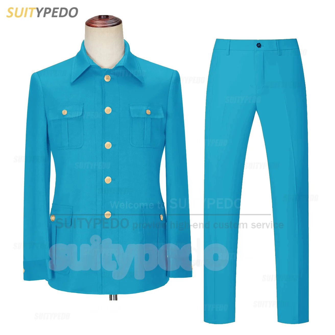 Smart Casual Suit Set For Men Wedding Banquet Grooms Elegant Outfits Formal Party Tailor-made Slim Fit Blazer Pants 2 Pieces