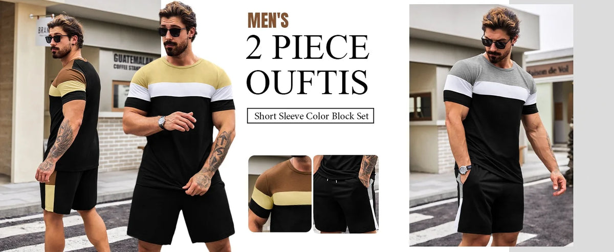 2024 Neu Rundhals Kurzarm T-Shirt Mode Shorts Set 3D Löwen Print Kurzarm Shorts 2-teiliges Herren Sommer Sport Set