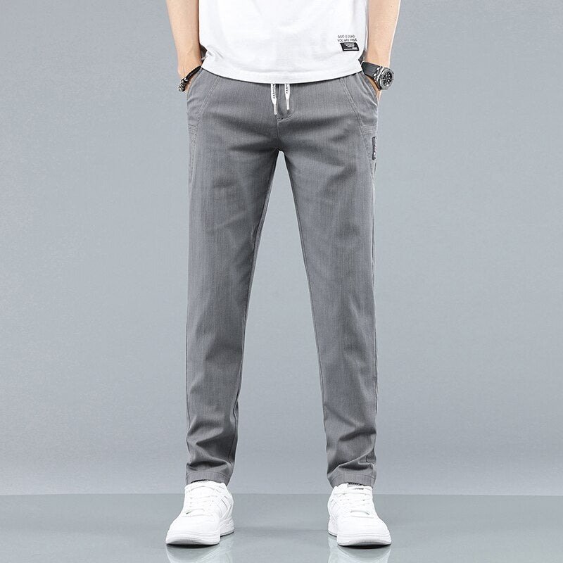 KUBRO 2023 Chic New Summer Explosion Casual Trousers Men Breathable Thin Pockets Large Capacity Wear Scratch Resistant Wrinkle