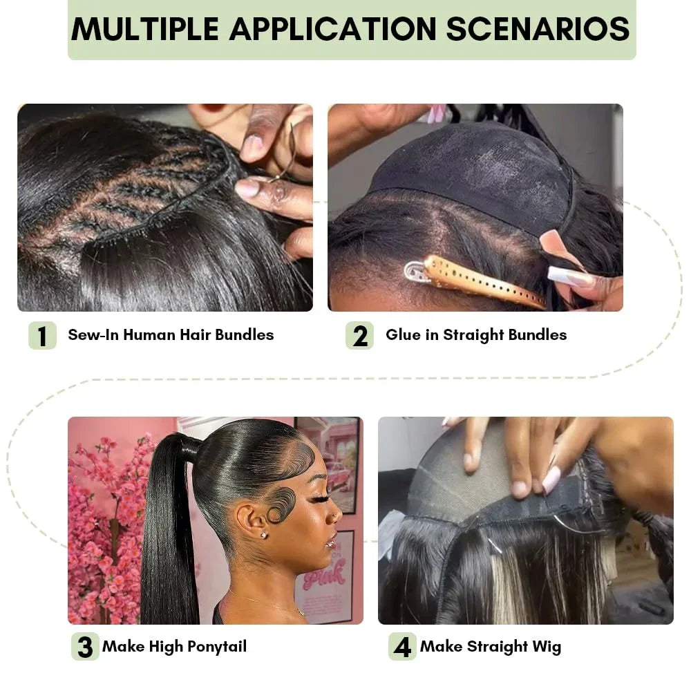 28 30 Inch Body Wave 100% Human Hair Bundles 16A Raw Virgin Brazilian Hair Weaving Bundle Unprocessed Remy Hair Extensions 1 3 4 Pcs Natural Black Color Pure Weave Bundles