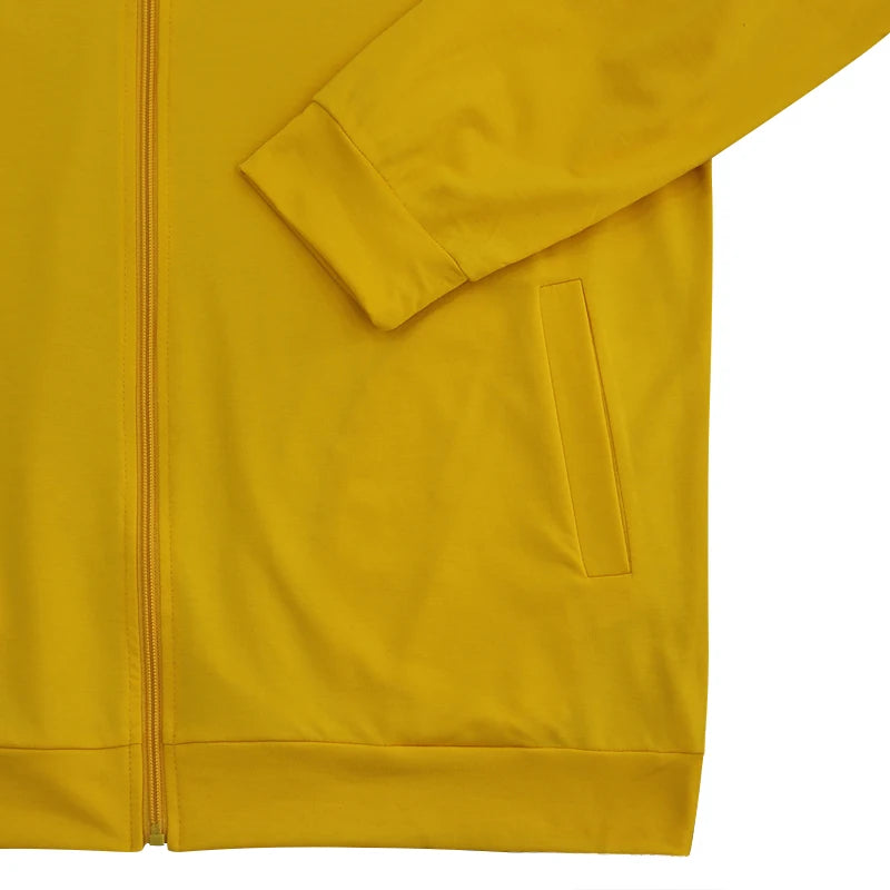 Spring And Autumn New Men's Set Leisure Sports Solid Color Standing Collar Zipper Jacket And Pants Two-piece Men's Clothing
