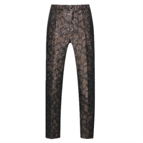 New Men Luxury Jacquard Suit Pants Fashion Wedding Party Groom Dress Trouse Large Size 6XL
