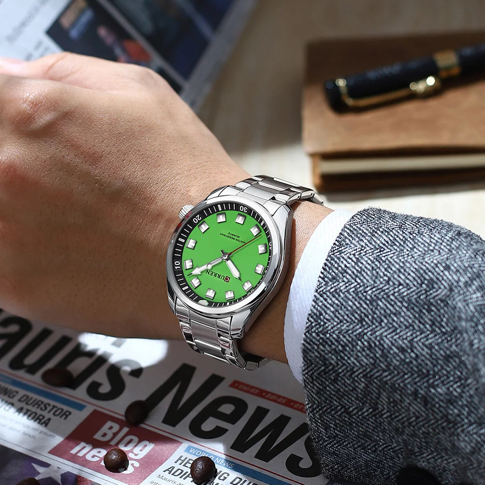 CURREN 8451 Fashion Men Watch Top Brand Luxury Waterproof Sport Mens Watches Stainless steel Automatic Date Military Wristwatch