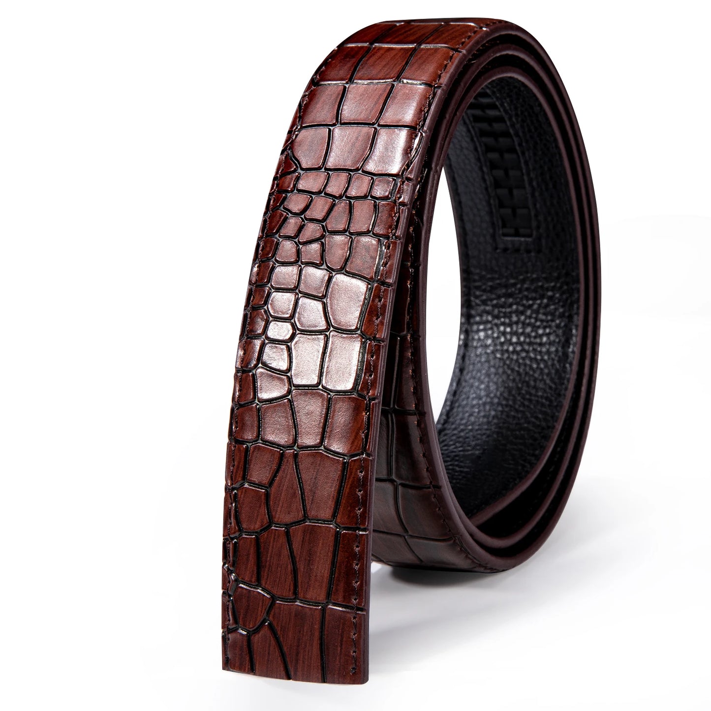 3.5cm Width Mens Replacement Belts Black Blue Brown Red White Green Orange Leather for Automatic Buckles Men Belt Waist Straps