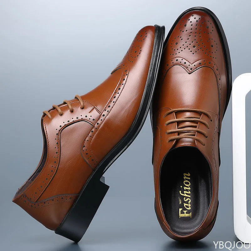 Große modische Herren Business Schuhe, niedrig geschnitten, bequem für den Alltag, spitz zulaufend, multifunktional, für Hochzeiten, Herrenschuhe