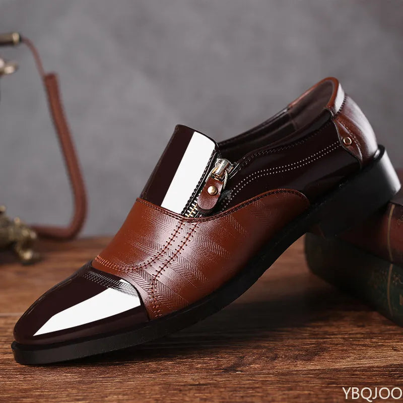 2026 Modische Herren-Büro-Formalschuhe in großen Größen, niedrig geschnitten, bequem für den Alltag, spitz zulaufend, multifunktionale Herren-Hochzeitsschuhe