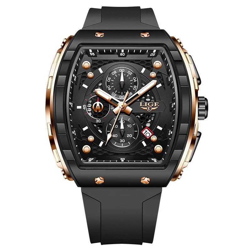 2026 LIGE Top Brand Luxury Watches Men Sport Waterproof Quartz Mens Watch Military Luminous Dive Wristwatch Male Reloj Homre