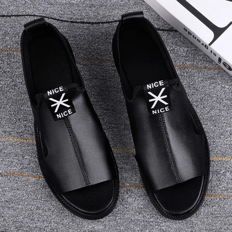 Brand New Summer Men Sandals Leisure Beach Men Shoes High Quality Genuine Leather Sandals Fashion Men's Sandals