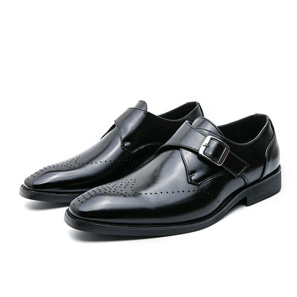 Men's Leather Slip-On Loafers – Casual Dress Shoes