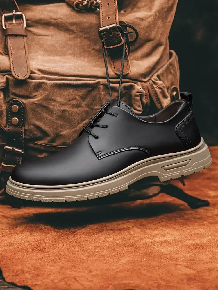 CLOHOO Handgemachte Herren Business Casual Schuhe Bequeme Klassische Schnürschuhe Arbeitsschuhe Modische Hochzeits-Herrenschuhe