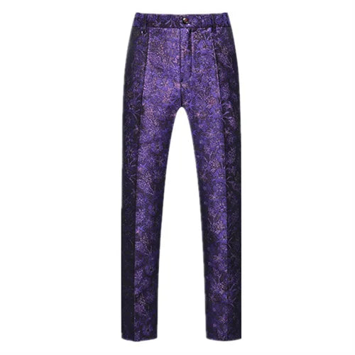 New Men Luxury Jacquard Suit Pants Fashion Wedding Party Groom Dress Trouse Large Size 6XL