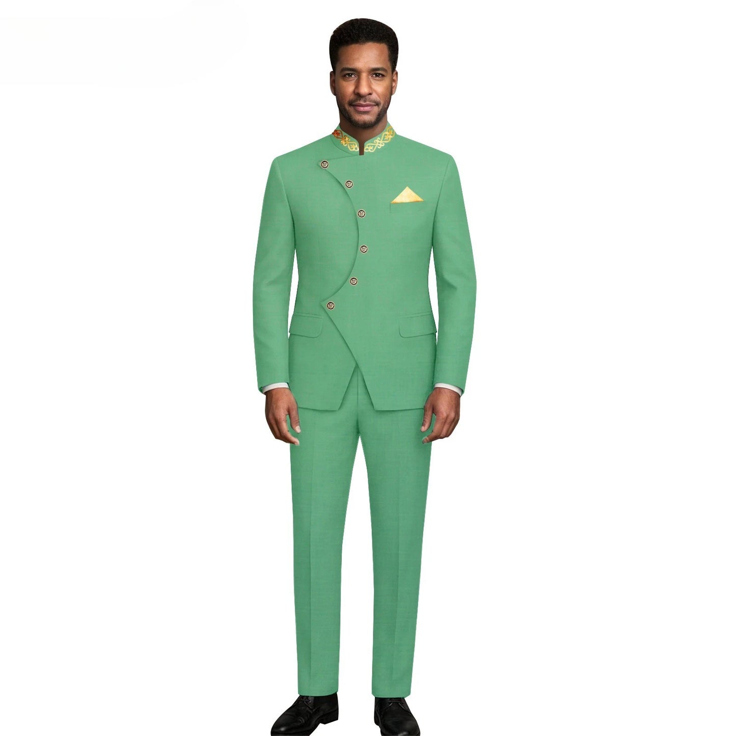 (Jacket +Pants) 2026 New Luxury Elegant Men's Suits 2 Piece Set Fashion Korean Casual Slim Fit Social Groom Wedding Tuxedo
