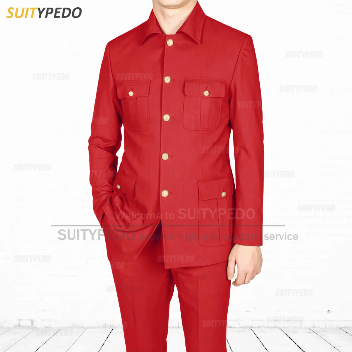 New Formal Men Suit Set Daily Casual Party Classic Blazer Pants 2 Pieces Homecoming Tailor-made Fashion Single Breasted Costumes