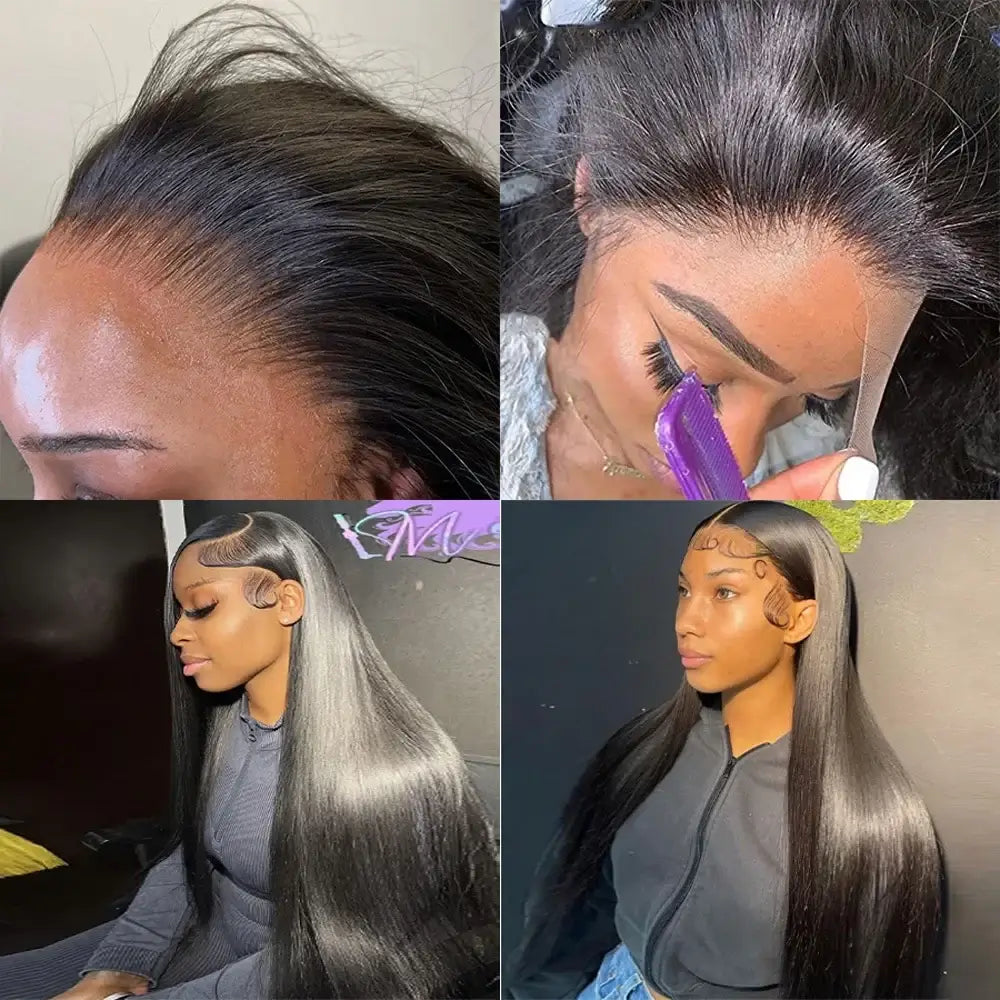 13x4 13x6 Ear To Ear Transparent Frontal Lace Only Straight 2x6 4x4 5x5 6x6 HD Lace Closure Human Hair 100% Brazilian Hair Quality Soft Silky Pre Plucked Bleached Knots Natural Hairline Virgin Hair Pieces For Women Daily Hair